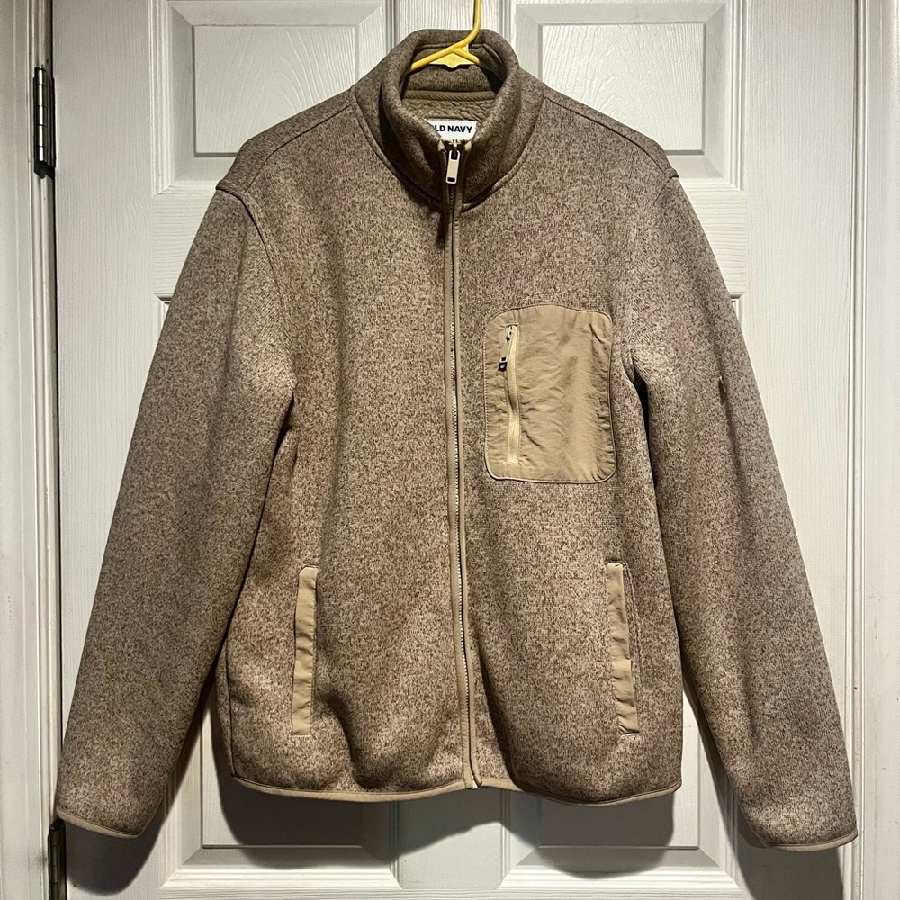 Old Navy Beige Fleece Jacket